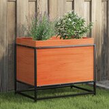 Maison Chic Vrtno cvetlično korito - Cvetlični Lonec voščeno rjavo 60x40x50 cm trdna borovina, (21790420) | Shoptok.si