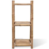 Furnova 3-Nadstropno Stojalo s Policami Bambus, (21933031) | Shoptok.si