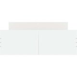vidaXL Posteljni okvir z vzglavjem in vznožjem bel 120x200 cm | Shoptok.si