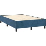 vidaXL Box spring krevet s madracem tamnoplavi 120 x 200 cm baršunasti | shoptok.hr