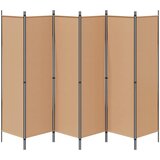  Razdjelnik prostora s 6 panela Bež 300 x 180 cm Tkanina | Eponuda.com