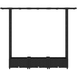  Povišeni krevet s mrežom i krovom Crna 164 x 40 x 123 cm PP | shoptok.hr