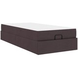  Okvir kreveta s madracem 2 pcs Smeđa tkanina | shoptok.hr