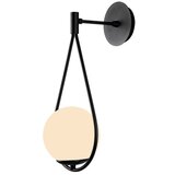 Squid Lighting R Črna stenska svetilka ø 15 cm Arch – Cene