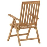 Venture Home Kenya vrtna stolica s podesivim naslonom 60 &amp;times; 61 &amp;times; 105 cm, prirodna boja drva Slike