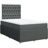 vidaXL Krevet box spring s madracem tamnosivi 120 x 190 cm tkanina | shoptok.hr