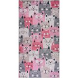 Vitaus Ružičasti dječji tepih 80x150 cm Silly Cats – | shoptok.hr