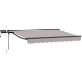  Ručni okvir tende s LED-ima Svjetlosiva i antracit 3 x 2 m | shoptok.hr