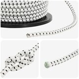  Bungee užadi 10 mm Crna i bijela PP i guma - Crno i bijelo 10 mm 10 m | shoptok.hr