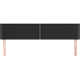  Uzglavlja crna 160x5x78/88 cm od umjetne kože | shoptok.hr
