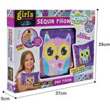 Woopie art & fun šljokičasti jastuk sova, ljubičasta | shoptok.hr
