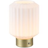 Tri O Bela/zlata LED zatemnitvena namizna svetilka s steklenim senčnikom (višina 19,5 cm) Lord – | Shoptok.si