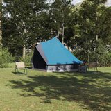 Tipi šator s krovom s pohranom Plava 400 x 346 x 250 cm taft Cijene