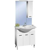  Kupaonski komplet Alba 85 (D x Š x V: 50 x 85 x 190 cm, Bijele boje, S osvjetljenjem) | shoptok.hr