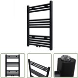 The Living Store Kopalniški cevni radiator za centralno ogrevanje raven 500x764 mm črn - Cevni Radiator, (21745132) | Shoptok.si