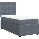 Maison Chic Box spring postelja - Vzmetna postelja z vzmetnico temno siva 80x200 cm žamet SL10611, (21907124) | Shoptok.si