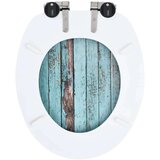  Toaletna daska s mekim zatvaranjem MDF s uzorkom starog drva | shoptok.hr