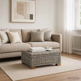  Stolić za kavu GENDT Prirodni ratan Kubu siva 67 x 60 x 30 cm Slike