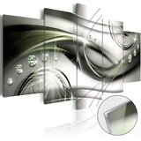 Slika na akrilnom staklu - The Wave of Green Glow [Glass] 200x100 | shoptok.hr