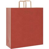  Papirnate vrećice 250 kom s ručkama crvene 45x17x48 cm | shoptok.hr
