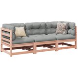 vidaXL 3-dijelni set vrtnih sofa s jastucima masivno drvo duglazije Cijene