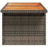  Vrtni stol sivi 100x55x73 cm od poliratana i bagremovog drva | Eponuda.com