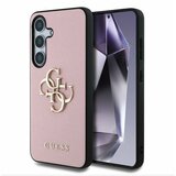 Guess PU Grained 4G Metal Logo Zadní Kryt pro Samsung Galaxy S25+ Pink Ovitek za telefon Vijolična | Shoptok.si
