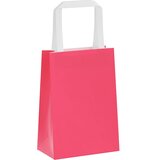  Papirnate vrećice 250 kom s ručkama ružičaste 15x8x21 cm | Eponuda.com