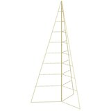  Metalna božićna jelka KUOPIO 180 cm Čelik Zlatno - 180 cm Zlatno bez LED svjetala | shoptok.hr