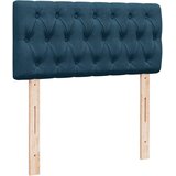 Box spring krevet s madracem plavi 100x200 cm baršunasti | shoptok.hr