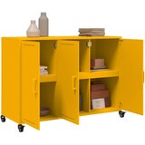  Komoda boja senfa 100,5x39x72 cm čelični | shoptok.hr