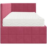  Kutni krevetni okvir s madracem 2 kom. Vinska crvena 80 x 200 cm | shoptok.hr