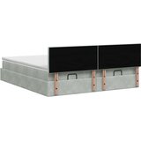  od pjene s madracem i LED-om Svjetlosiva 200 x 200 cm | shoptok.hr