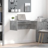  Stol za zid Betonski sivi 80 x 45 x 30 cm Konstruirano drvo | shoptok.hr