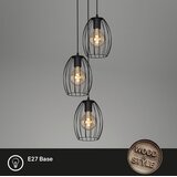 Lesnina XXXL Brilo 4040-035 - Luster na sajli WAKTU VINTAGE 3xE27/60W/230V kaučukovo drvo | Eponuda.com