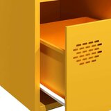 vidaXL Komoda gorčično rumena 68x39x73,5 cm hladno valjano jeklo | Shoptok.si