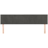  Uzglavlja tamnosiva 160x5x78/88 cm baršunasta | shoptok.hr