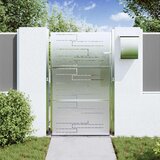  Vrtna vrata Srebrno 85 x 120 cm Nehrđajući čelik | shoptok.hr