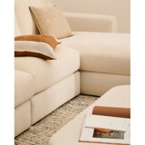 Kave Home Bež kotna sedežna garnitura iz šenilje (desni kot/z ležalnikom) Alea – | Shoptok.si