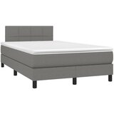  The Living Store Box spring postelja z vzmetnico temno siva 120x190 cm blago - Box Spring Postelja, (21498239) | Shoptok.si