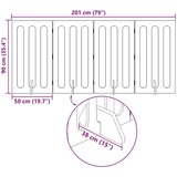  Zložljiva ograda za hišne ljubljenčke 4 pcs Bela, (5000215006) | Shoptok.si