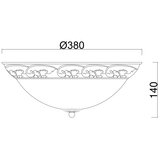 Brilagi stropna svetiljka classic 3xE27/60W/230V mesing | Eponuda.com