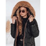 DStreet Kurtka damska zimowa VIRELIA pikowana z kapturem czarna | Shoptok.si