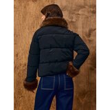 Sinsay Prošivena puffer jakna s umjetnim krznom | shoptok.hr