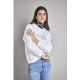 Legendww zenski beli duks sa diskretnim printom Cene