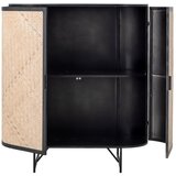 Bloomingville Bambusova omarica v naravni barvi 92x105x36,5 cm Ember – | Shoptok.si