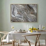  Slika - Stone abstractions – marble structures in neutral shades 60x40 U prirodnom drvenom okviru | shoptok.hr