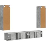  Set TV komoda Zidne 3 pcs Betonski sivi Konstruirano drvo | shoptok.hr