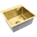 Rea Jekleno pomivalno korito Leo 40 BRUSH GOLD | Shoptok.si