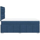  Krevet s oprugama i madracem plavi 120 x 190 cm od tkanine | shoptok.hr